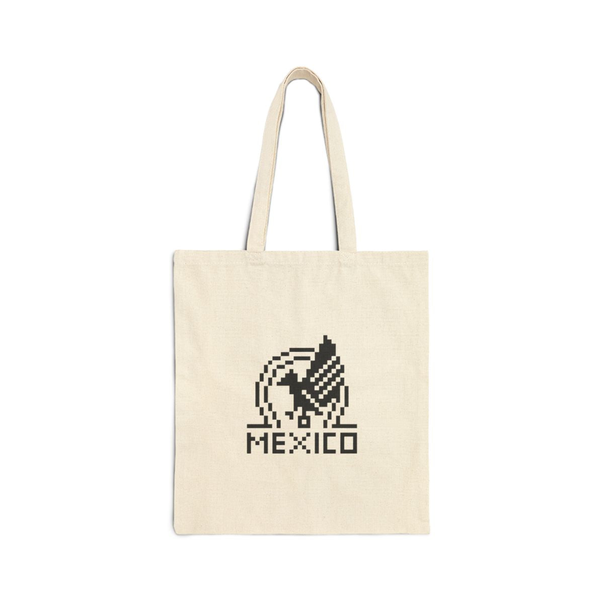 Mexico Canvas Tote Bag Natural