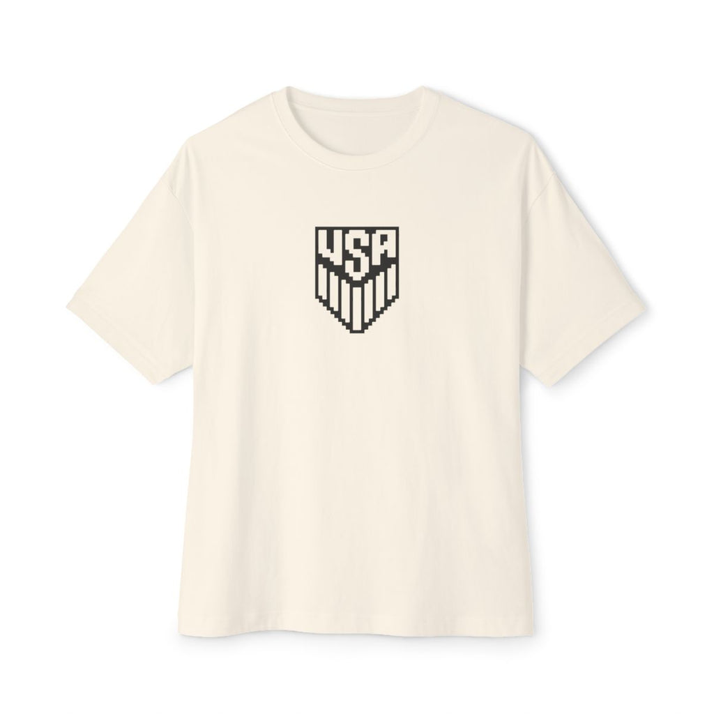 United States Boxy Tee Natural
